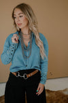 Denim Trails Top